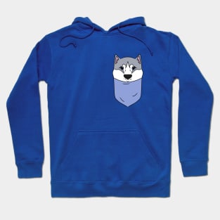 Cute Husky in the Pocket Hoodie